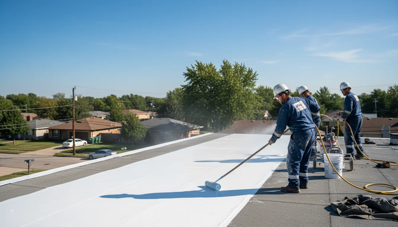 Commercial roof coating in Burlington, IA near me